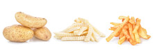 French Fries Isolated On White