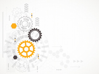 Wall Mural - abstract technological background. vector illustration.