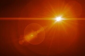 Wall Mural - ens flare light over black background. easy to add overlay or screen filter over photos
