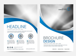 Wall Mural - brochure template flyer design vector background