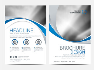 Wall Mural - brochure template flyer design vector background