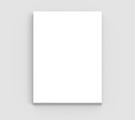 Sticker - Blank hard cover book template