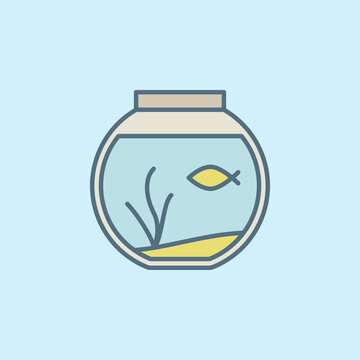 Round home aquarium icon