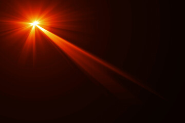 Wall Mural - red laser, light beam background,