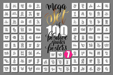Mega Set Of 100 Positive Quotes Posters
