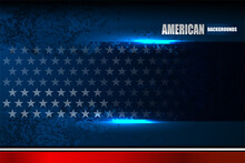 USA American Flag Background For Independence Day And Other Events, Vector Illustration