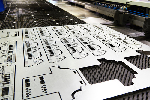 Fotografie, Obraz Finished product from Laser cutting machine