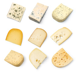 Sticker - cheese  isolated on white