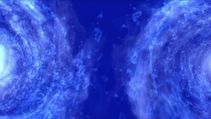 Wall Mural - 4k Abstract energy vortex universe tunnel fireworks particle hole eddy travel background.