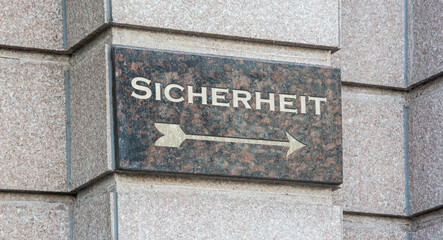 Poster - Schild 204 - Sicherheit