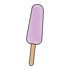 Wall Mural - delicious Popsicle isolated icon vector illustration design