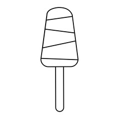 Wall Mural - delicious Popsicle isolated icon vector illustration design