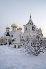 KOSTROMA, RUSSIA - January, 2017: Ipatyevsky Monastery in winter day