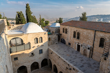 Wall Mural - Beautiful Courtyard in Old City of Jerusalem, Israel.