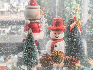 Wall Mural - Christmas greeting decorations