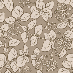 Sticker - oregano vector pattern