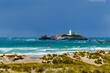 Godrevy Island from Gwithian Towans, Cornwall, UK