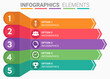 © oppona - INFOGRAPHICS element abstract design the number top five list template
