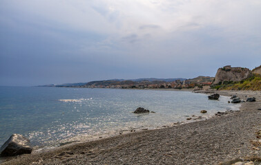 Canvas Print - Mediterranean beach of Ionian Sea - Bova Marina, Calabria, Italy