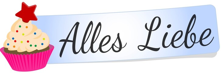 Wall Mural - Alles Liebe