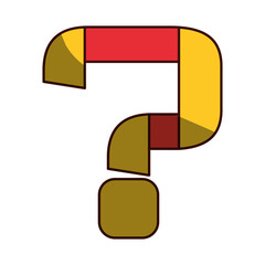 Poster - Question mark symbol icon vector illustration  graphic  design