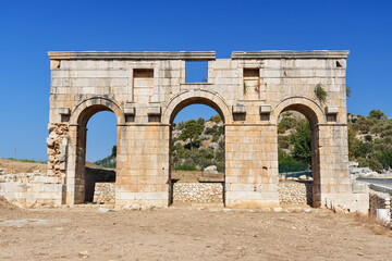 Arch of Mettius Modestus in ancient Lycian city Patara. Turkey