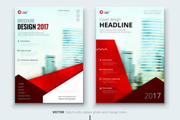 Wall Mural - Corporate business annual report cover, brochure or flyer design. Leaflet presentation. Catalog with Abstract geometric background. Modern publication poster magazine, layout, template.
