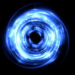 Wall Mural - abstract background. luminous swirling. elegant glowing circle. .sparking particle. space tunnel. gl