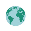 © Gstudio - planet earth icon over white background vector illustration
