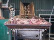Abattoir byproducts for processing.