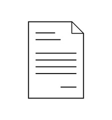Poster - paper document file with bent horn web icon vector symbol icon design.