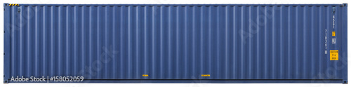 Fotomural Shipping container, isolated, front view