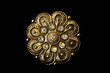 Gold brooch with stones