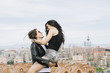 © Jose Luis Carrascosa Martinez/ADDICTIVE STOCK - An attractive young lesbian couple on a street