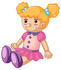 Wall Mural - baby doll with happy face