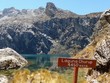 First sight of the stunning Laguna Churup on a day hike from Huaraz in Central Peru