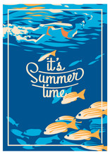Summer Holiday And Summer Camp Poster.