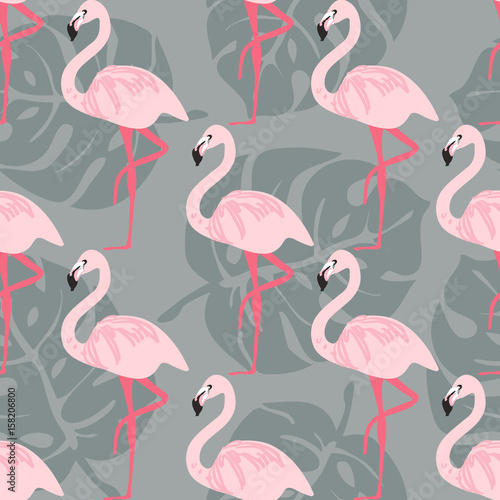 moda-bez-szwu-wektor-wzor-wzor-flamingo-tropikalny-ptak-i-lisc