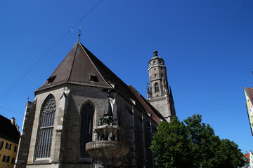 Poster - Die St.Georgs Kirche in Nördlingen