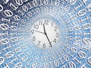Wall Mural - conceptual time and technology