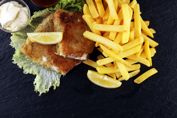 traditional British fish and chips