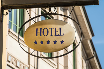 Wall Mural - Schild 216 - Hotel