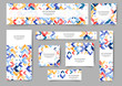 © maria_lh - Set of web banner templates for your site or blog with geometric elements. Different size