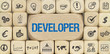 © magele-picture - Developer / Würfel mit Symbole