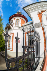 Wall Mural - Klodt Mansion in sunny day in Samara, Russia. Architectural landmark of the city