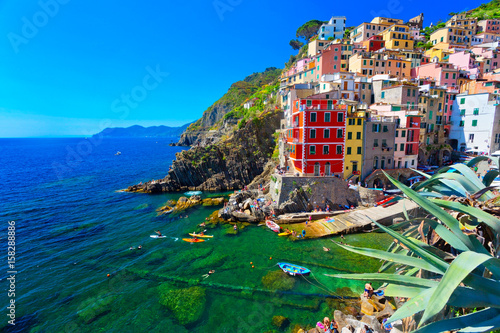 Cuadros en Lienzo Riomaggiore, Cinque Terre, Italien