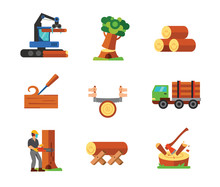 Sawmill Icon Set