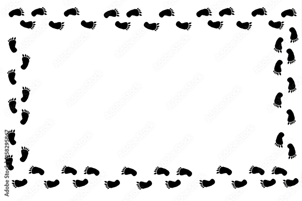 yeti footprint template