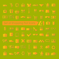 Poster - Set of shopping icons