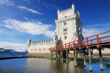 Fototapete - Belem Tower in Lisbon, Portugal
